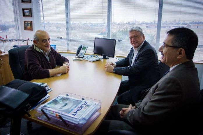 German, Teotonio e Luiz Otavio em São Paulo tratando do Eisa de Coruripe
