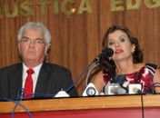 Procurador-geral e promotora Karla Padilha