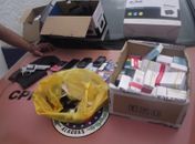 Material apreendido com grupo