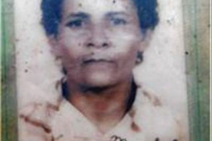 Josefa Ventura da Silva Tenório, 63, foi executada com três tiros