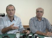 Renan Calheiros durante a coletiva 