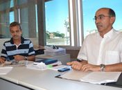 Ivaldo Lopes, gerente de Crédito Tributário, e José Costa, gestor de Cobrança e Parcelamento