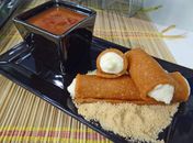 Canudo de goiabada  leva ricota, cream cheese e queijo parmesão; anote