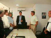 Rui com Collor, Euclydes Mello, Roberto fernandes, Manoel Messias e Aldo Flores