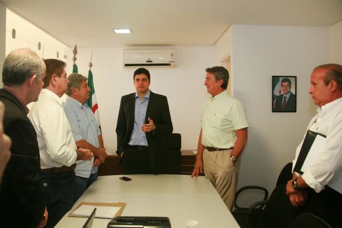 Rui com Collor, Euclydes Mello, Roberto fernandes, Manoel Messias e Aldo Flores