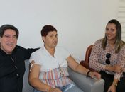Félix Vilanova, Laeuza Lúcia e Janaína Diniz  membros das chapa 2