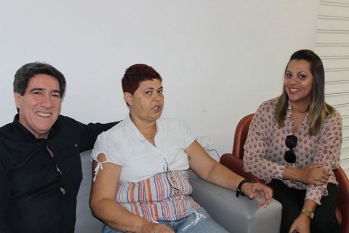 Félix Vilanova, Laeuza Lúcia e Janaína Diniz membros das chapa 2