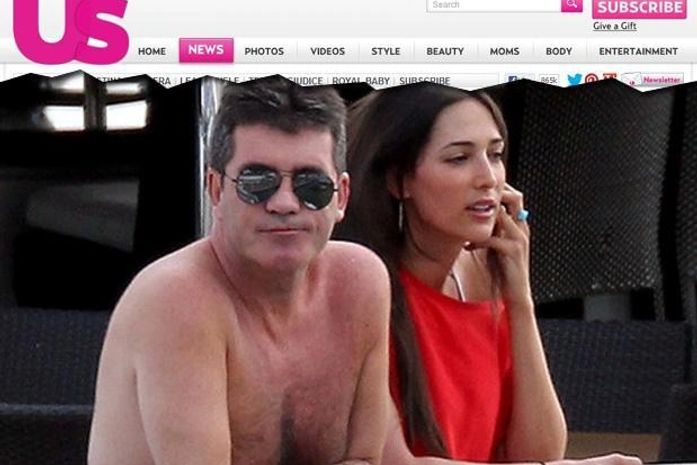 Simon Cowell e Lauren Silverman, mulher de seu amigo com quem o jurado teve um affair