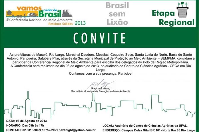 Conferência Regional do Meio Ambiente – Resíduos Sólidos