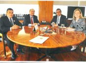 James Ribeiro e o senador Renan estiveram em audiência com ministros
