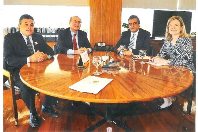 James Ribeiro e o senador Renan estiveram em audiência com ministros