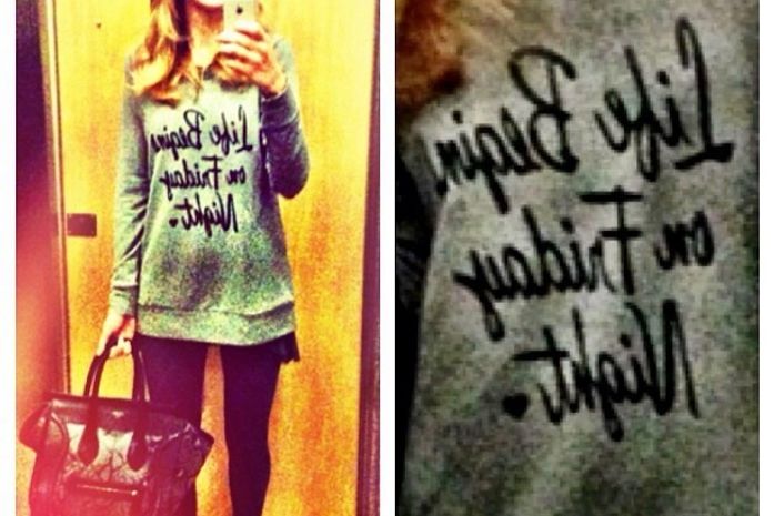 Ticiane Pinheiro usa roupa com frase: 'Vida começa na sexta à noite'