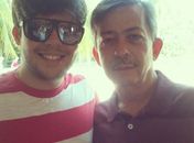 Lucas e seu pai, médico Miguel Dantas