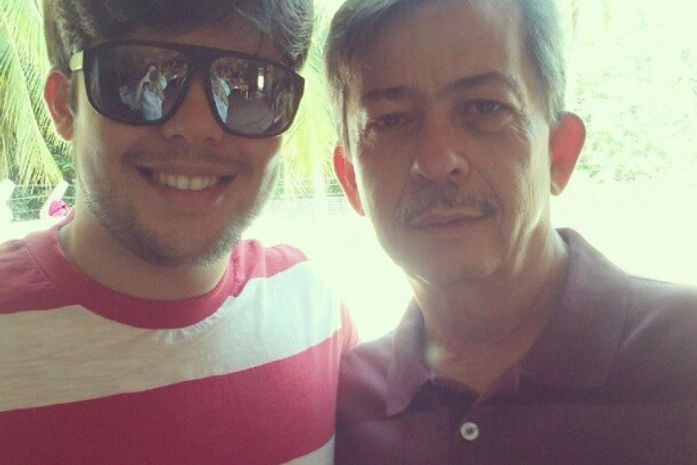 Lucas e seu pai, médico Miguel Dantas