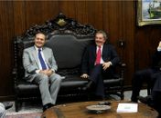 Renan recebe visita do ex-presidente Lula em Brasília