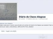 Página criada por  estudantes para denunciar más condições de escolas públicas
