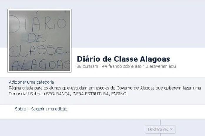 Página criada por estudantes para denunciar más condições de escolas públicas