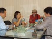 Secretária Danielle Novais com o prefeito de Piranhas e secretariado