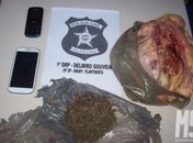 Jovem é preso tentando entregar frango “recheado” com maconha em delegacia