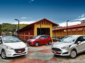 Comparativo entre os veículos Fiesta X 208 X C3