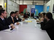 Promotor Alberto Fonseca se reúne com representantes da construtora