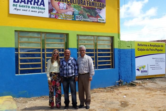 Vereadora Lela, Empresario Abelardo Nunes, Secretario Agricultura Municipal