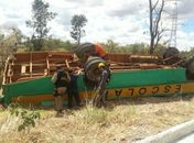 Acidente aconteceu no trevo que dá acesso a cidade de Claro dos Poções (MG)