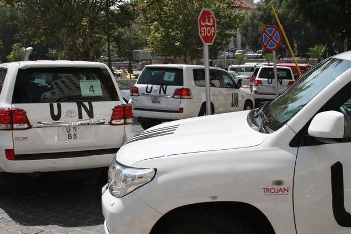 Síria: comboio de peritos em armas químicas da ONU é alvo de tiros