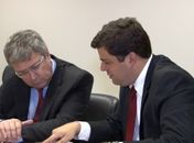 Vice prefeito Marcelo Palmeira com Osvaldo Garcisa do Ministério da Cidade.