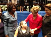 Rosinha da Adefal com a presidente Dilma