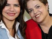 Rosiana e Dilma um amplo sorisso de apoio