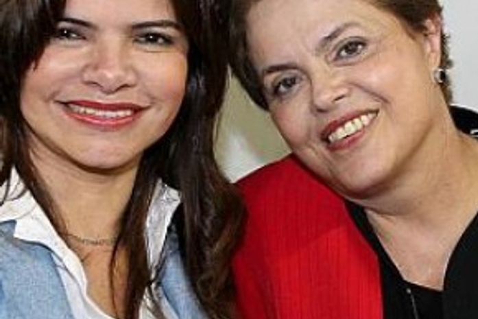 Rosiana e Dilma um amplo sorisso de apoio