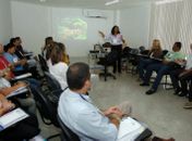Servidores da Saúde de Maceió no treinamento.