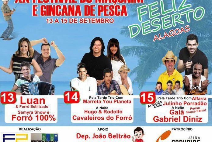 Começa hoje a 20 ª edição do Festival do Maçunim e Gincana de Pesca de Feliz Deserto