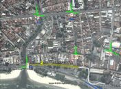Mapa mostra interdição de ruas