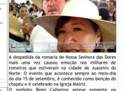 Remi e esposa na benção do chapéu no Juazeiro do Norte.