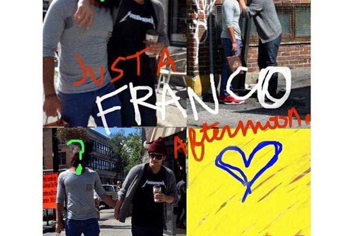 James Franco brinca com boatos de que é gay e posa beijando um homem