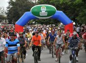 Passeio ciclístico no Dia Mundial Sem Carro