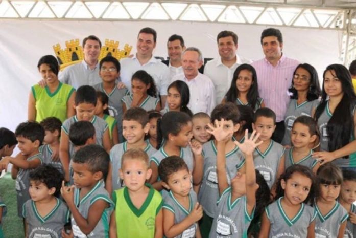 Mauricio, Rui, Chico Filho e senador Benedito na Santa Lúcia
