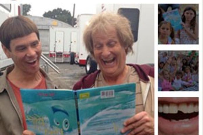 Jim Carrey posta primeira foto dos bastidores de ‘Debi & Lóide 2’