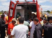 Equipe do Corpo de Bombeiros prestou socorro a vítima que não resistiu
