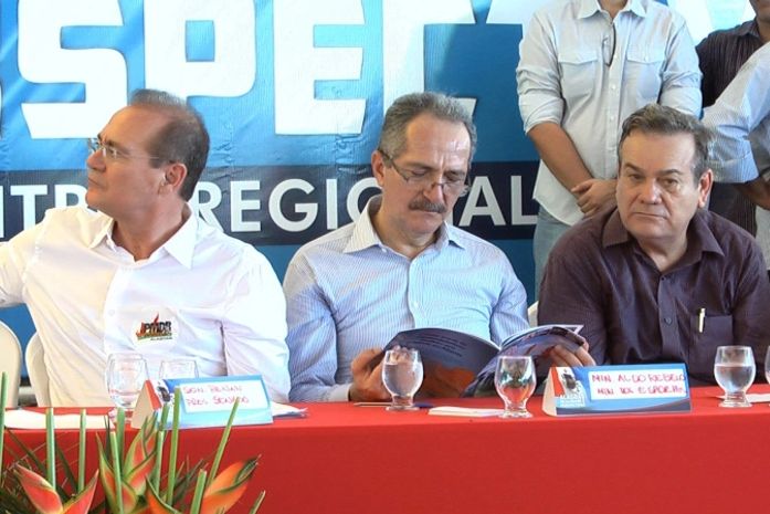 Renan Calheiros, Aldo Rebêlo e Ronaldo Lessa