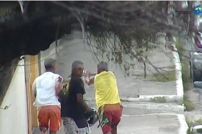 Imagens da tentativa de homicídio na Pajuçara