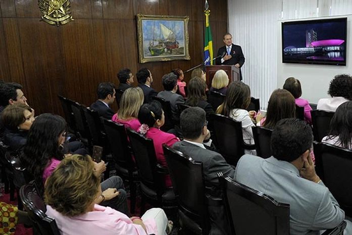 Renan anuncia prioridade na votação de projetos que combatem o câncer da mama