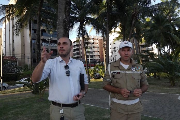 Tácio Silveira e o agente Zenildo