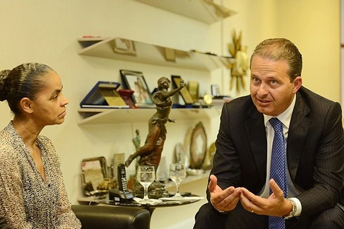 Marina Silva e o Eduardo Campos