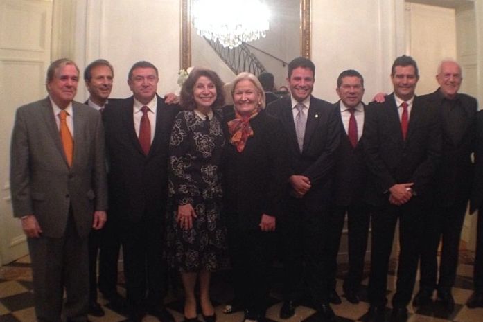 Delegação Brasileira recebida pela embaixadora do Brasil em Genebra Regina Maria.