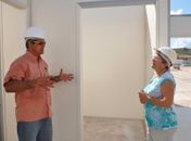 Secretária Maria da Glória fez uma vistoria nas escolas em reconstrução