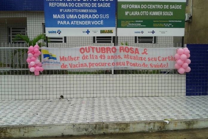 Secretaria de Saúde de Porto Real do Colégio adere à campanha Outubro Rosa