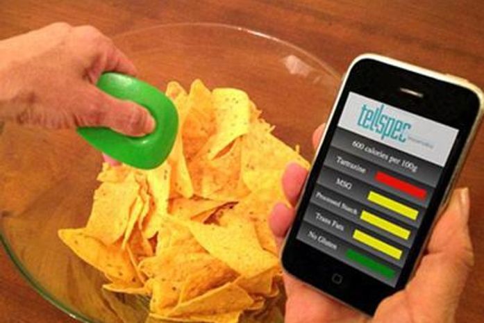 Dispostivo "escaneia" comida e revela quantidade de calorias